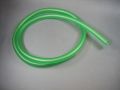 Fuel hose 7/12 mm green transparent 1m