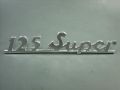 badge "125 Super" rear Vespa