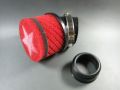 Air filter Stage6 small CW=44mm (Mikuni) red