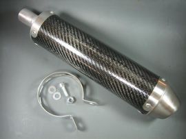 Schalld&auml;mpfer 24mm Carbon oval
