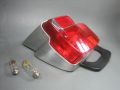 Rear light "BGM" vintage small metal with black...