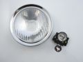 Head lamp glass incl. ring and socket Vespa Rally, Sprint...