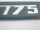 Rear badge "TV175" grey Lambretta