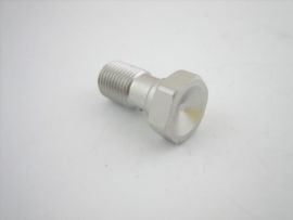Hollow screw M10x1.0 Spiegler  silver hydraulic disc brake