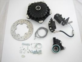 Disc brake kit Grimeca NT "black edition" 20mm semi-hydraulic Vespa PX Lusso, PK
