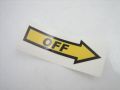 Sticker &quot;OFF&quot; yellow