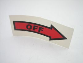 Sticker "OFF" red