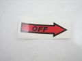 Sticker &quot;OFF&quot; red