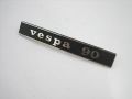 Schriftzug "Vespa 90" Heck schwarz/alu Lochabstand: 110mm 132x17mm Vespa 90