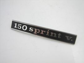 Schriftzug "150 sprint v." Heck Lochabstand: 110mm, 132x17mm Vespa Sprint Veloce