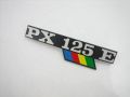 Badge "PX125E" arcobaleno side panel Vespa PX