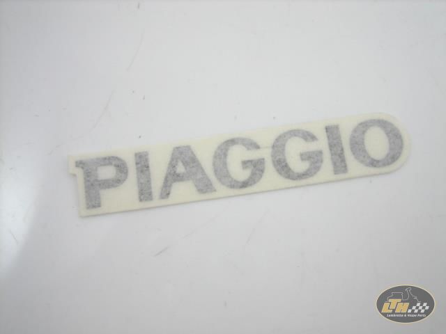MY Schriftzug Aufkleber "PIAGGIO" Kaskade schwarz "PIAGGIO" Vespa PX '98 