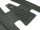 Rubber mat footboard black Vespa PV ET3