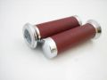 Twist grips 22/26x126mm leather red &quot;PIAGGIO&quot;...