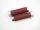 Twist grips 22/26x126mm leather red "PIAGGIO" Vespa LX, LXV, ET4, S50-150