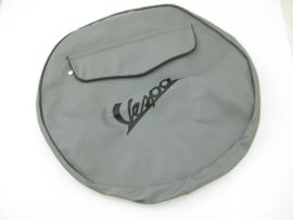 Ersatzradabdeckung Reserveradabdeckung 10 Zoll grau mit "Vespa" Logo