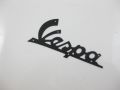 Badge "Vespa" legshield black 106x48mm Vespa...