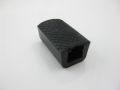 Brake pedal rubber 40x20x25mm black square mesh pattern...