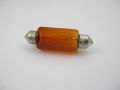 Festoon bulb 12V 18W 15x43mm handlebar blinkers orange / yellow Vespa