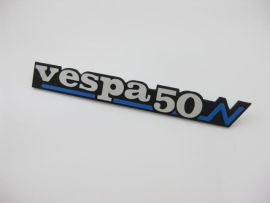 Schriftzug "vespa50N" Seitenhaube Vespa PK