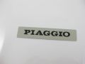 Badge sticker horncover "PIAGGIO" black/silver...