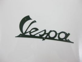 Schriftzug "Vespa" Beinschild dunkelgrün 142x60mm Vespa 125 VN, VNA