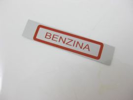 Sticker "BENZINA" red