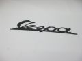 Schriftzug "Vespa", Beinschild schwarz 142x57mm Vespa VN, VNA