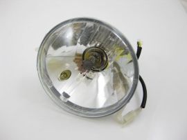 Head lamp assy. clear H4 plastic LML Star 125ccm 4S, 150ccm 4S, Vespa PX