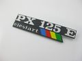 Badge "PX125E elestart" arcobaleno side panel...