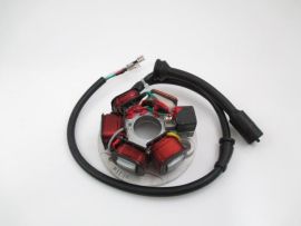 Zündgrundplatte Zündung 12V 8-Kabel großer Stecker mit Batterie Vespa PK