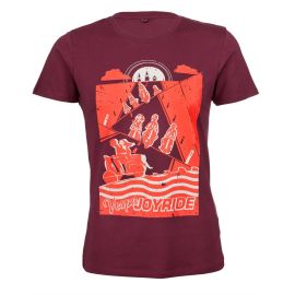 T-Shirt SIP VESPA JOYRIDE, rot,  für Männer, Größe: M,  Front Print,  100% Baumwolle,  150g/m²