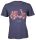 T-Shirt SIP "Fifty Cubic of Joy", blau melange,  für Männer, Größe: L,  Front Print,  gekämmte Baumwolle, 100%,  150/m²,