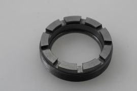 Crown nut bearing main shaft H13.2mm, Ø 54mm, Øi 40 mm,  9 Schlitze / 5mm Vespa 160GS, 180SS