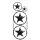 Aufkleberdekorset SIP "Star",  schwarz,  L 1110mm, B 420mm