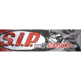 Banner SIP  AUTOMATIC SCOOTER, 4-farbig,  PVC,  2500x650 mm  12 Ösen, Gitternetz