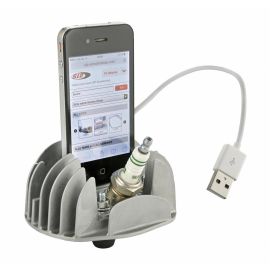 Ladestation SIP für iPhone 2/3 /3G/4/4S, "Vespa Zylinderkopf",  mit 30-poligem Kabel – USB 2.0, passt auch für iPod