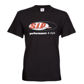 T-Shirt SIP "performance & style", schwarz,  für Männer, Größe: M,  Stedman Classic, Front Print,  Fruit of the Loom, Super Premium, 100% Baumwolle,  205g/m²