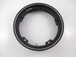 Wheel rim 2.10-10 "Margherita" tubeless black with polished edge Vespa