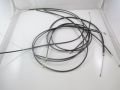 Cable kit complete dark grey with PTFE inserts and lubricators "Scootopia" Lambretta Li1, Li2