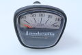 Tachometer 140km/h schwarz/weiß Lambretta Schriftzug Lambretta LiS, SX, GP & dl