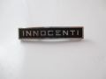 Badge "Innocenti" frame rear "Scootopia" Lambretta GP/dl