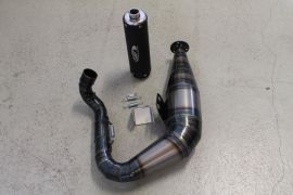 Exhaust SIP Performance 2.0 with end can black mat for Vespa PX200, Rally 200