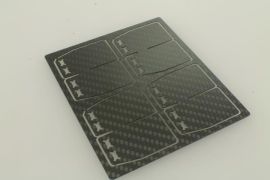Membranplättchen 0,42mm Carbon für VForce4 Yamaha RD350