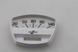 Ziffernblatt Tachometer 140 km/h weiß Lambretta Li3, LiS, SX, TV, GP & dl