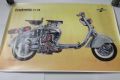 Poster "Lambretta LD cutaway" 98x68cm