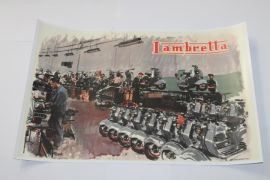Poster "Lambretta LD Fertigung" 59x40cm