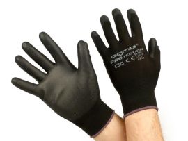 Arbeitshandschuhe - Mechaniker Handschuhe - Schutzhandschuhe -BGM PRO-tection- Feinstrickhandschuh 100% Nylon mit Polyurethan Beschichtung - Grösse L (9)