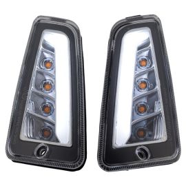 Blinker Kit SIP vorne links /rechts, für Vespa GTS/GTS Super/GTV 125-300ccm (`14-),  klar,  inkl. Leuchtmittel,  Blinklicht Sockel: LED,  mit LED Positionsleuchten