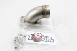 Inlet manifold upper connector 38m for "MRP" redd valve manifold stainless Vespa PX